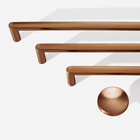 Kit 10 - Puxador Para Móvel Ponto Zamac (cartago Rosé Gold Fo