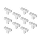 Kit 10 - Puxador Para Móvel Ponto Zamac (petra Cromado)