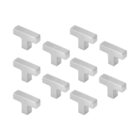 Kit 10 - Puxador Para Móvel Ponto Zamac (petra Escovado)