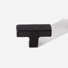 Kit 10 - Puxador Para Móvel Ponto Zamac (petra Preto Fosco)