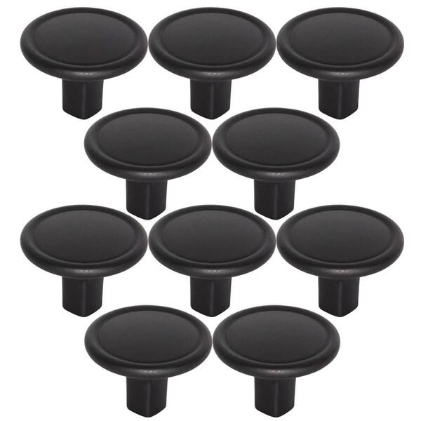 Kit 10 Puxadores 1764 Grenade Ponto Preto Fosco Móveis Armári