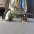 Kit 10 Puxadores 199 Tucson Ponto Níquel Escovado Para Móveis