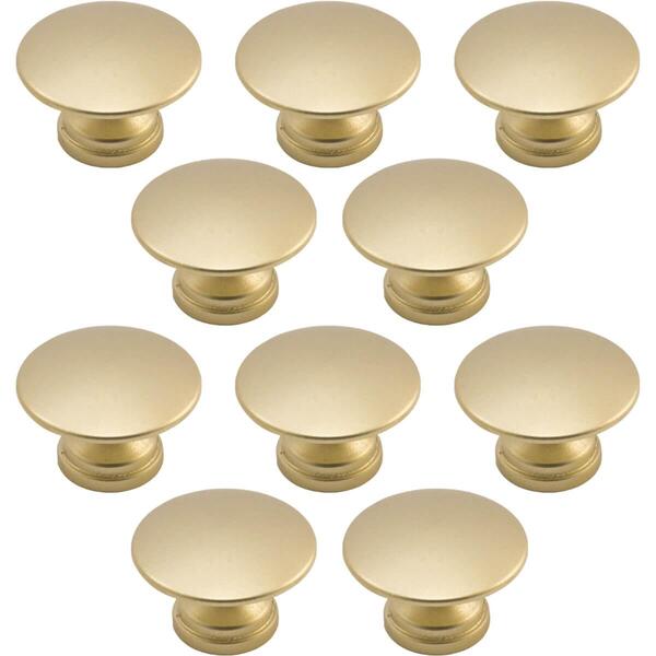 Kit 10 Puxadores 200 Tucson Ponto Dourado Para Móveis Armári