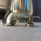 Kit 10 Puxadores 200 Tucson Ponto Níquel Escovado Para Móveis