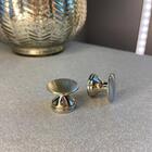 Kit 10 Puxadores 200 Tucson Ponto Níquel Escovado Para Móveis