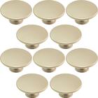 Kit 10 Puxadores 201 Tucson Ponto Dourado Para Móveis Armário