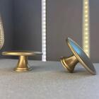 Kit 10 Puxadores 201 Tucson Ponto Dourado Para Móveis Armário