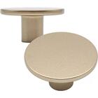 Kit 10 Puxadores 206 Naico Ponto Redondo Dourado Para Móveis