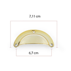 Kit 10 Puxadores Concha Colonial Dourado Puxador De Gaveta