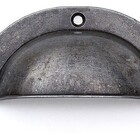 Kit 10 Puxadores Concha Colonial Puxador De Gaveta - Prata Ve