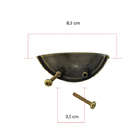 Kit 10 Puxadores Concha Puxador De Cozinha - Ouro Velho