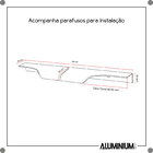 Kit 10 Puxadores De Móveis Wave Cava Ouro 180mm Aluminium Pra