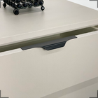 Kit 10 Puxadores De Móveis Wave Cava Ouro 180mm Aluminium Pre