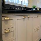 Kit 10 Puxadores Dourado 2773 Quebec Concha Móveis Armários G