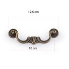 Kit 10 Puxadores Para Moveis Antigo Puxador De Gaveta - Ouro