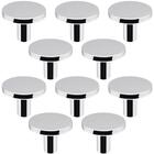 Kit 10 Puxadores Ruiz 191 Ponto Redondos Cromado Para Móveis