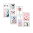 Kit 10 Quadros Decorativos Com Moldura Home Sweet Home