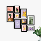 Kit 10 Quadros Decorativos Mantenha-se Brilhante Color Trend