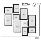 Kit 10 Quadros Decorativos Moldura Branca Arte Moderna Relax