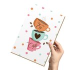 Kit 10 Quadros Para Decoração Café Frases Amor Sala Cozinha