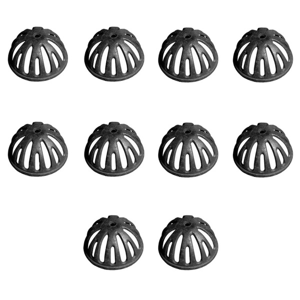 Kit 10 Ralos Semi Esférico Tipo Abacaxi 100mm Diâmetro 4 Pol