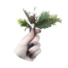 Kit 10 Ramos Decoração De Natal Artificial 17cm