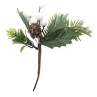 Kit 10 Ramos Decoração De Natal Artificial 17cm