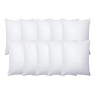 Kit 10 Refil Enchimentos De Almofada 55x55 Fibra Siliconizada