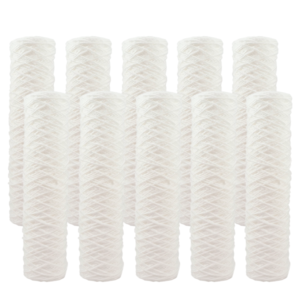 Kit 10 Refil Filtro Elemento Filtrante Bobinado 100 Micra Bra