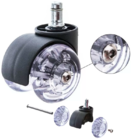 Kit 10 Rodinhas Para Cadeira Pino 11mm Roda Giratória Anti-ri