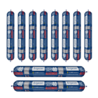 Kit 10 Selantes Aluzinco Argacon Ms40 Cinza 800g Alta Aderênc