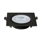 Kit 10 Spot De Led Embutir Slim Mr16 Quadrado 6w Preto Bivolt