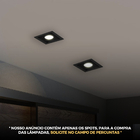 Kit 10 Spot Embutir Led Recuado Quadrado Direcionável Par20 P