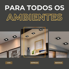 Kit 10 Spot Embutir Led Recuado Quadrado Direcionável Par20 P