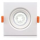 Kit 10 Spot Led Asus 5w Quadrado Bicolor Bivolt