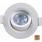 Kit 10 Spot Led Embutir 7w Par20 Redondo 3000k Branco