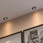 Kit 10 Spot Led Slim 5w 2700k Redondo Preto Embutir - Áreas I