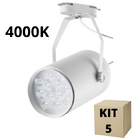 Kit 10 Spot Para Trilho Eletrificado 15w Branco 4000k Neutro