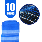 Kit 10 Tapumes de Sinalização Azul 1,20x50 - 60m²