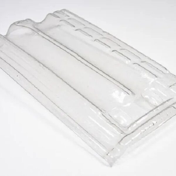 Kit 10 Telha Transparente Francesa Carioca P 39,5 X 24