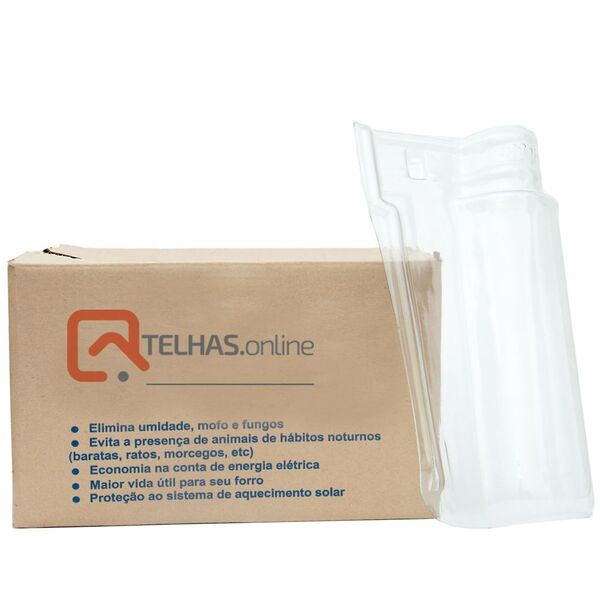 Kit 10 Telhas Pet Plástica Portuguesa