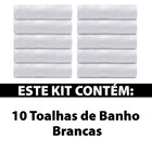 Kit 10 Toalhas De Banho Salão Hotel Hospitalar 100 Algodão Br
