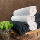 Kit 10 Toalhas De Rosto Para Salão 100% Algodão 70x48cm Branc