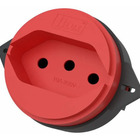 Kit 10 Tomada Piso Haste Curta 10a 250v Vermelha  - Blux