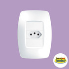 Kit 10 Tomadas 2p+t 10a/250v Com Placa 4x2 Fame Elegance Bran