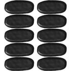 Kit 10 Travessas 16,5x8cm Cerâmica Orgânico Preto Restaurante