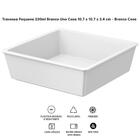 Kit 10 Travessas 230ml Tigelas Retangulares Brancas Coza Em P