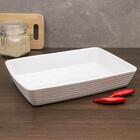 Kit 10 Travessas De Porcelana Lines Para Restaurante Buffet R