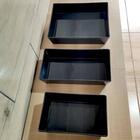 Kit 10 Travessas Retangulares 2,2l Preta Servir A Mesa Salada