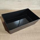 Kit 10 Travessas Retangulares 2,2l Preta Servir A Mesa Salada